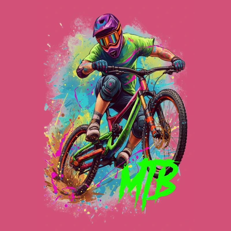 Art d'action en VTT