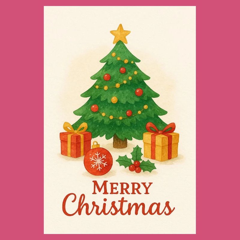 Weihnachtsbaum mit Geschenken