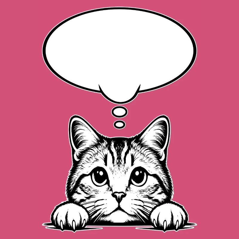 Bulle de dialogue du chat écossais Straigh