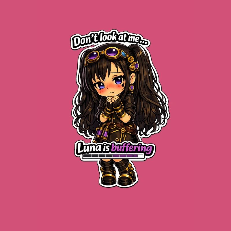 Luna Buffing Chibi Steampunk