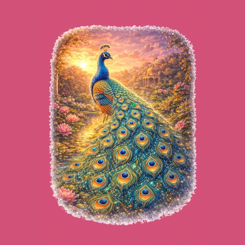 Elegant Peacock in Mystical Light