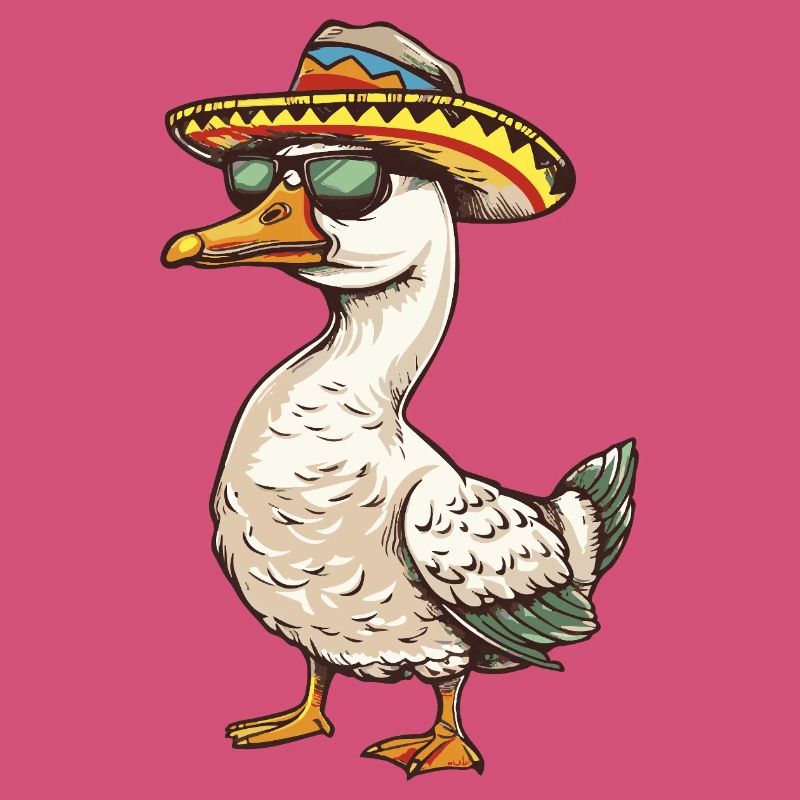 Goose Comic Funny Sombrero