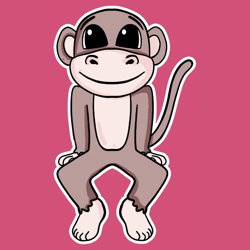 Illustration de singe mignon