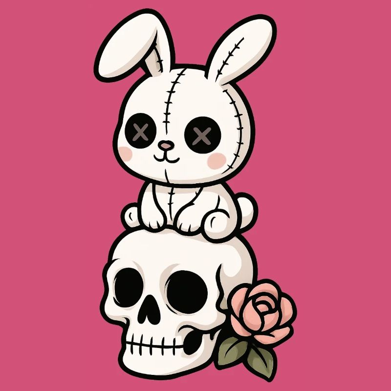 Goth Bunny Horror Rabbit Gothic Creepy Creepy