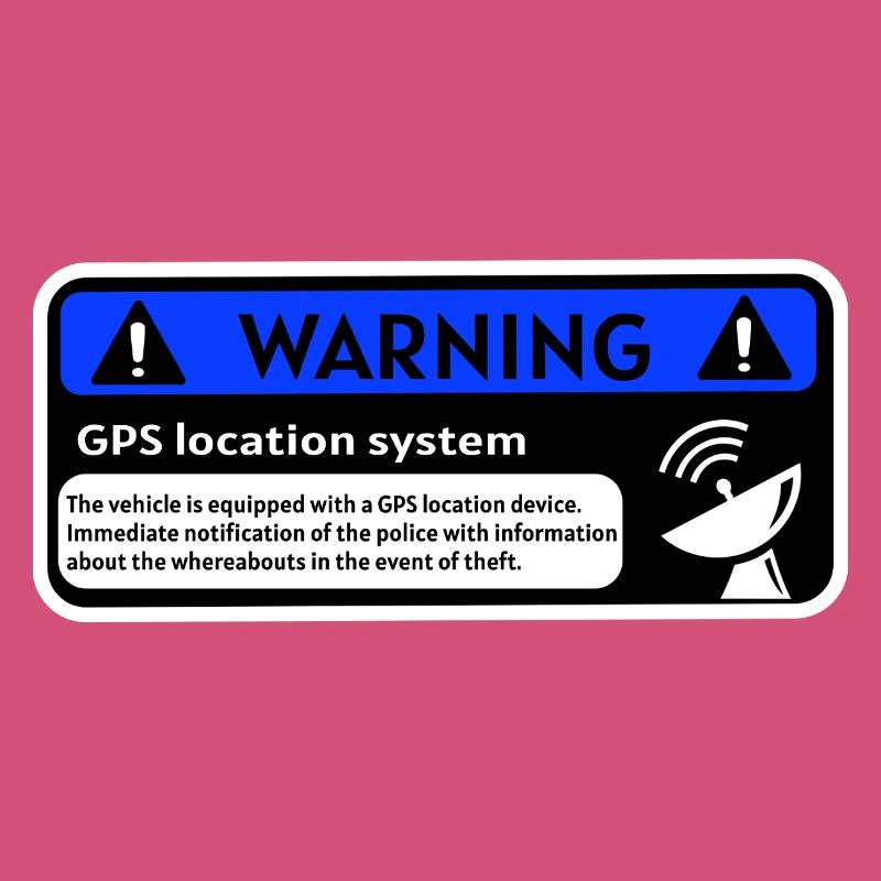GPS Alert Sticker