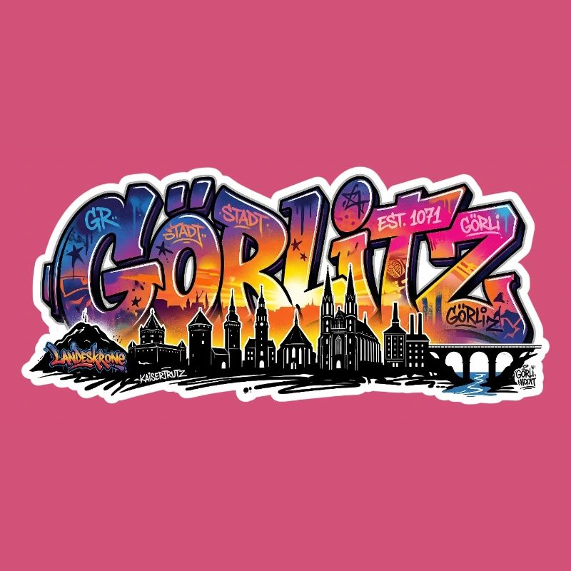 Görlitz  Skyline Graffiti-Sehenswürdigkeiten