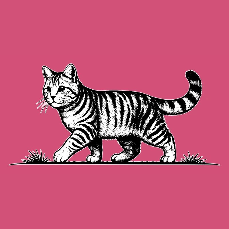 Chat qui cour Chat
