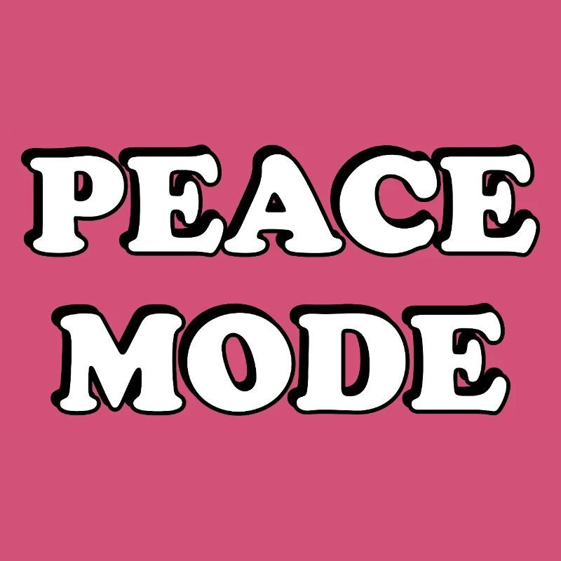 Peace Mode Bold Typography Tee