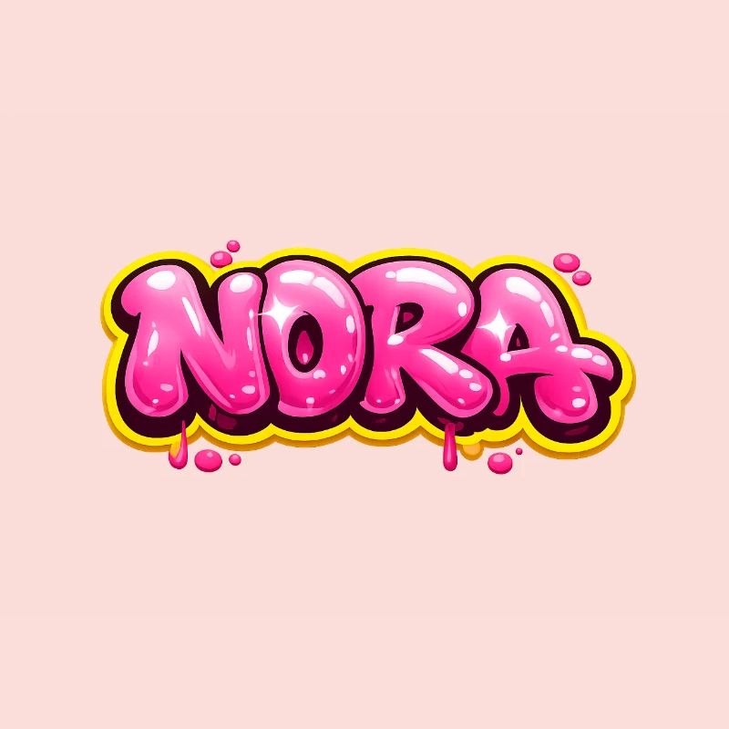NORA GRAFFITI NAME FOR PERFECT GIFT PRINTABLE
