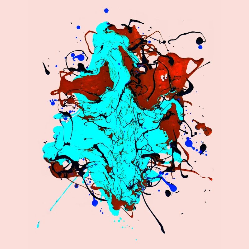 Rougeturquoise.Éclaboussure