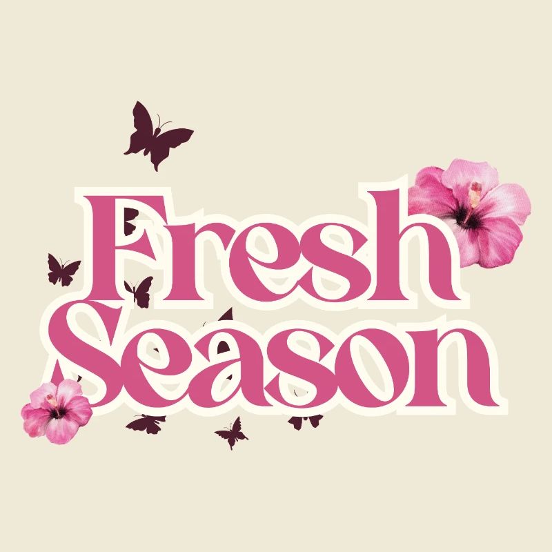 Fresh Season Floral Script