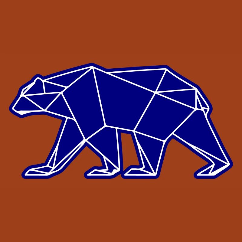 Eisbär Polar Bär Polygon Symbol