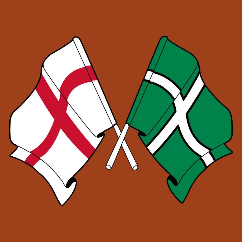 Devon & England Crossed