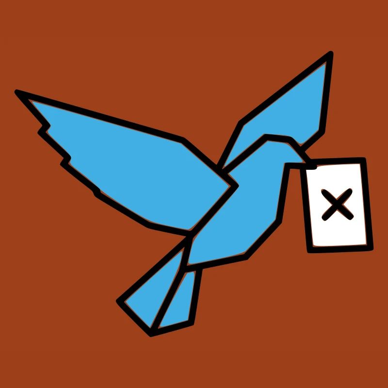 Brieftaube Wahlzettel Vogel Bunt