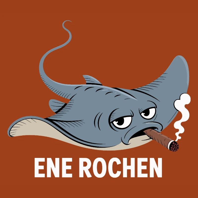 Ene Rochen Raucher Spruch Zigarette Kippe Rauchen