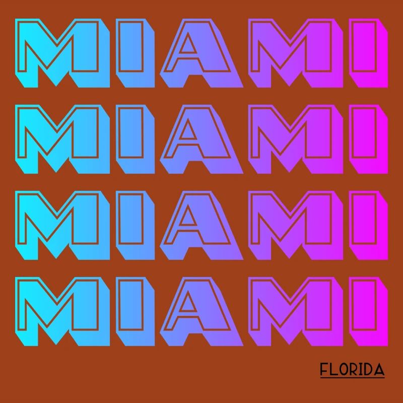 Miami Neon Gradient Muster