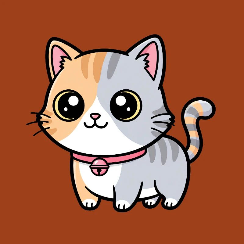Calico Kitten Collar Charm