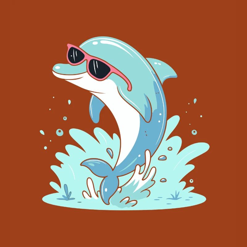 Delfin-Sommer-Pinkbrille