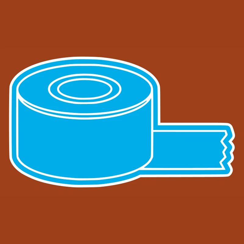Adhesive Tape Roll Outline