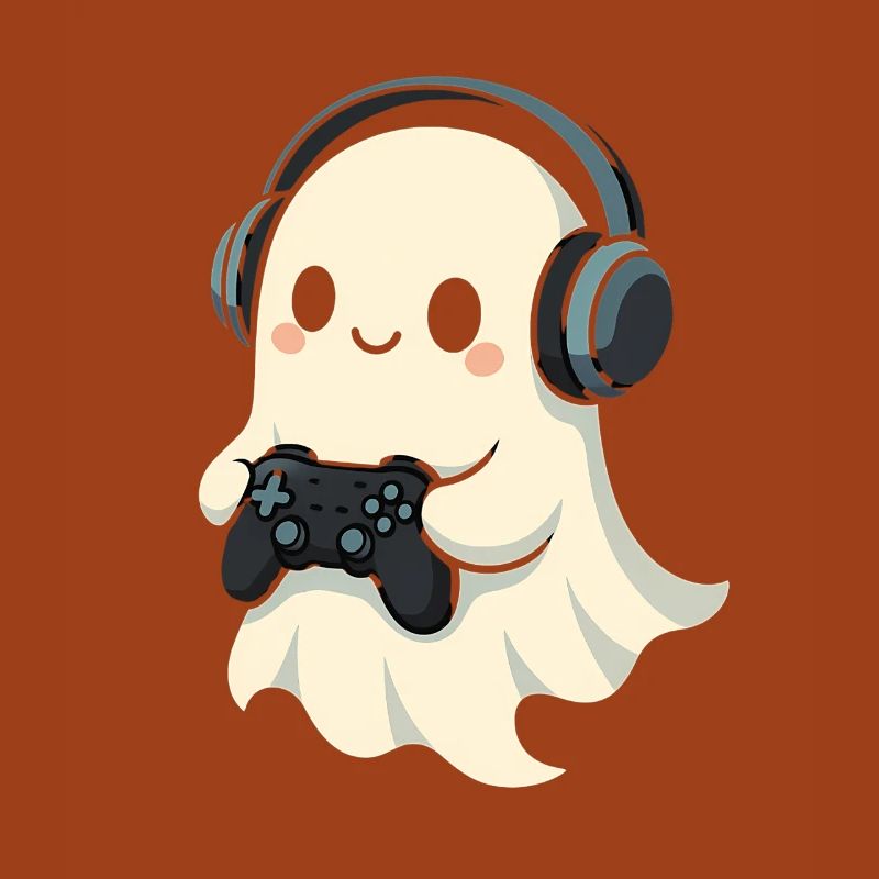 Geist mit Kopfhörer Spielcontroller