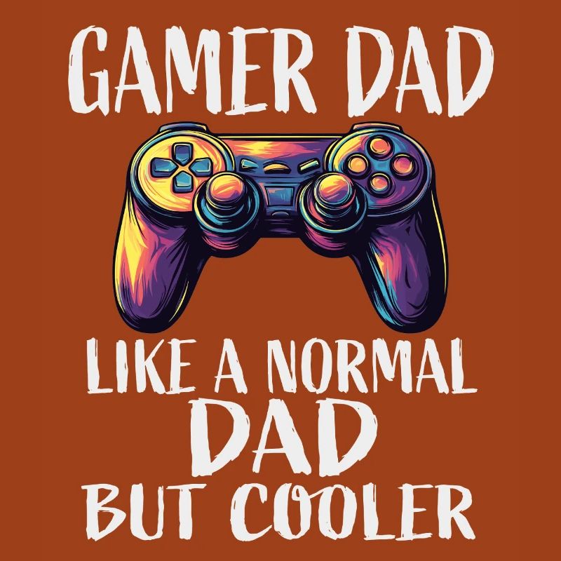 Gamer Dad Cooler Controller Saying