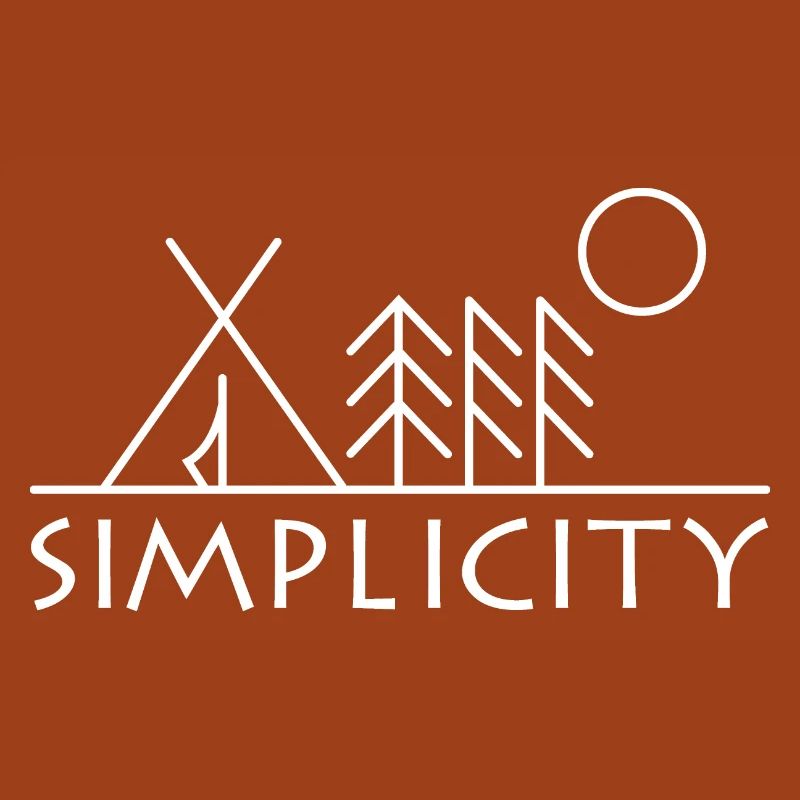 Simplicity Forest Trees Minimalism Symbol Logo
