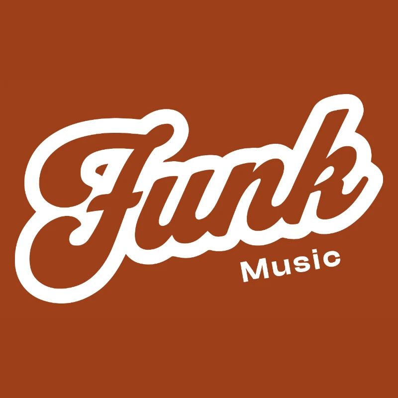 Logo du script rétro de la musique funk