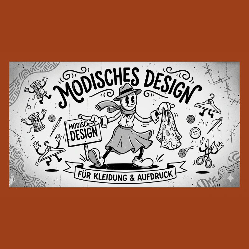 Nähkunst Modedesign Comic