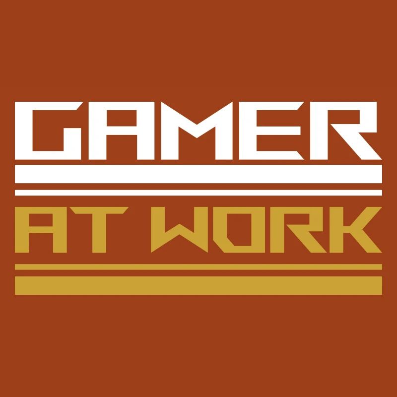Gamer at work white