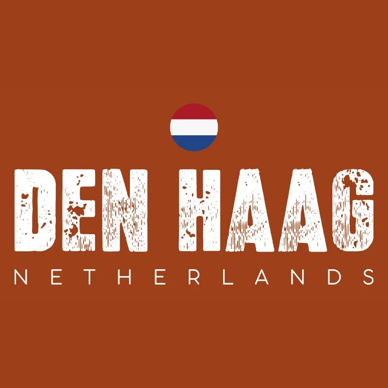 Den Haag Distressed City Typography