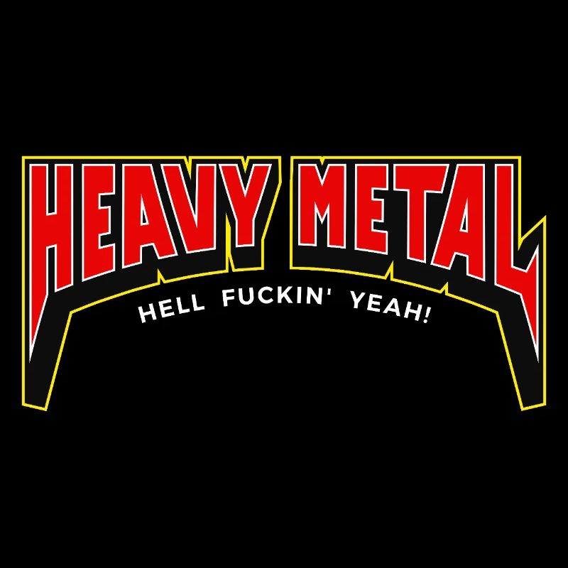 Bannière Logo Heavy Metal Hell yes 3D