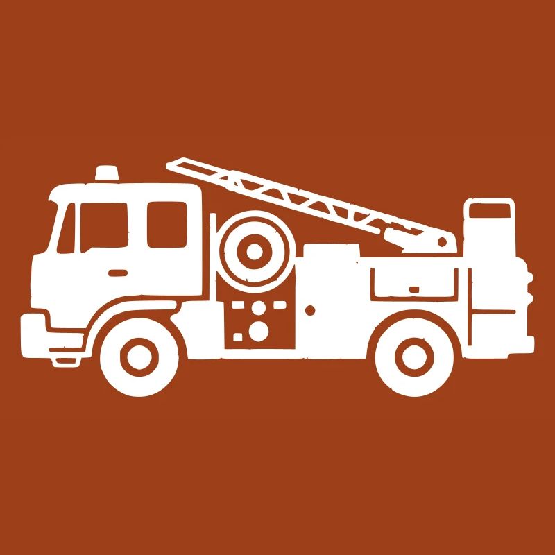 Fire Brigade Car Fire Truck Icon Vector