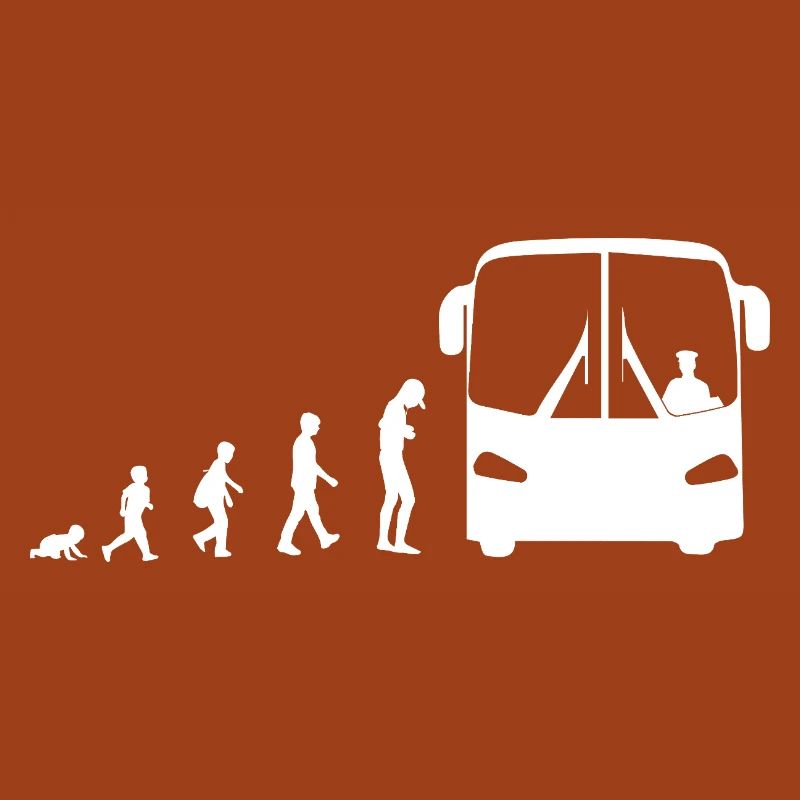 Evolution vom Baby zum Busfahrer