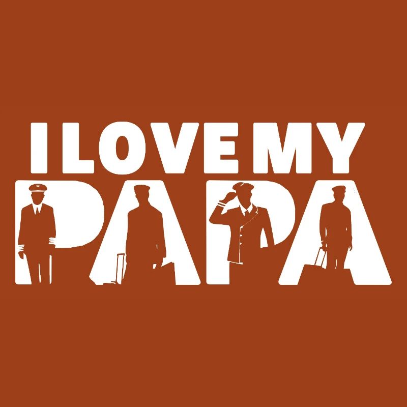 J’aime mon papa pilote aviation paternité pilote papa