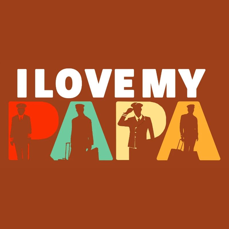 J’adore le design de mon Papa Pilot Aviation Captain