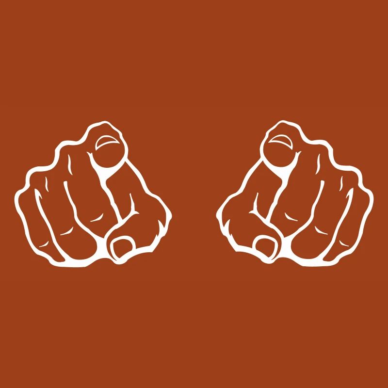 Zwei Zeigefinger Blickfang