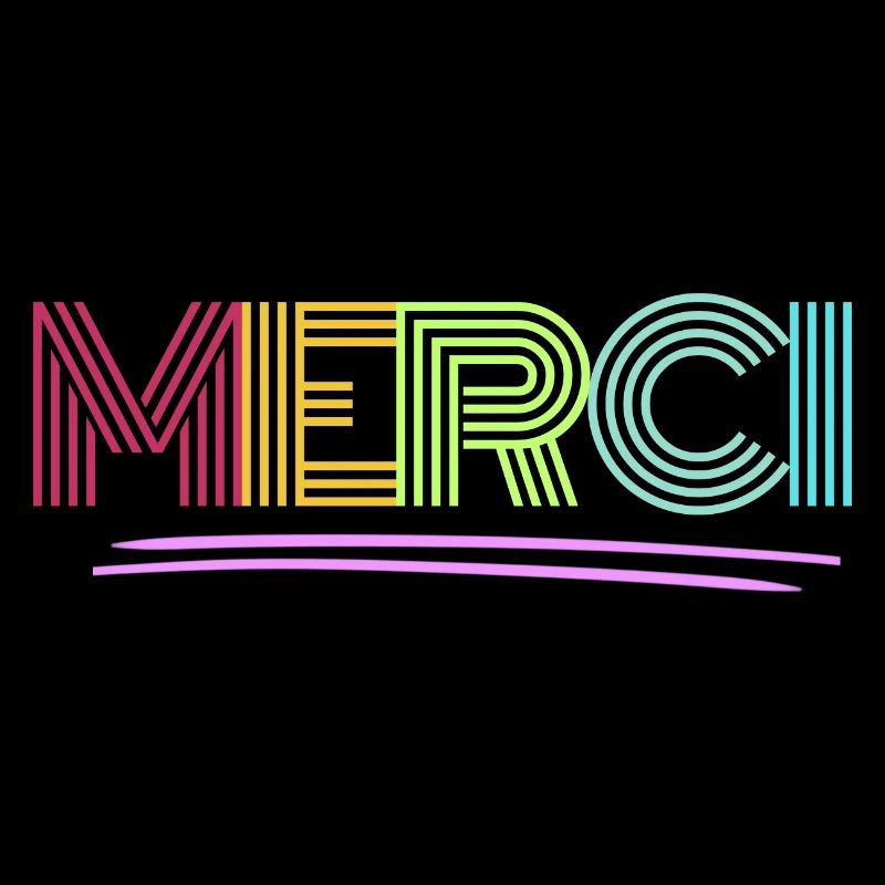 MERCI - Dankeschön - Regenbogen - Danke