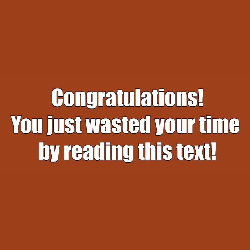 Useless text