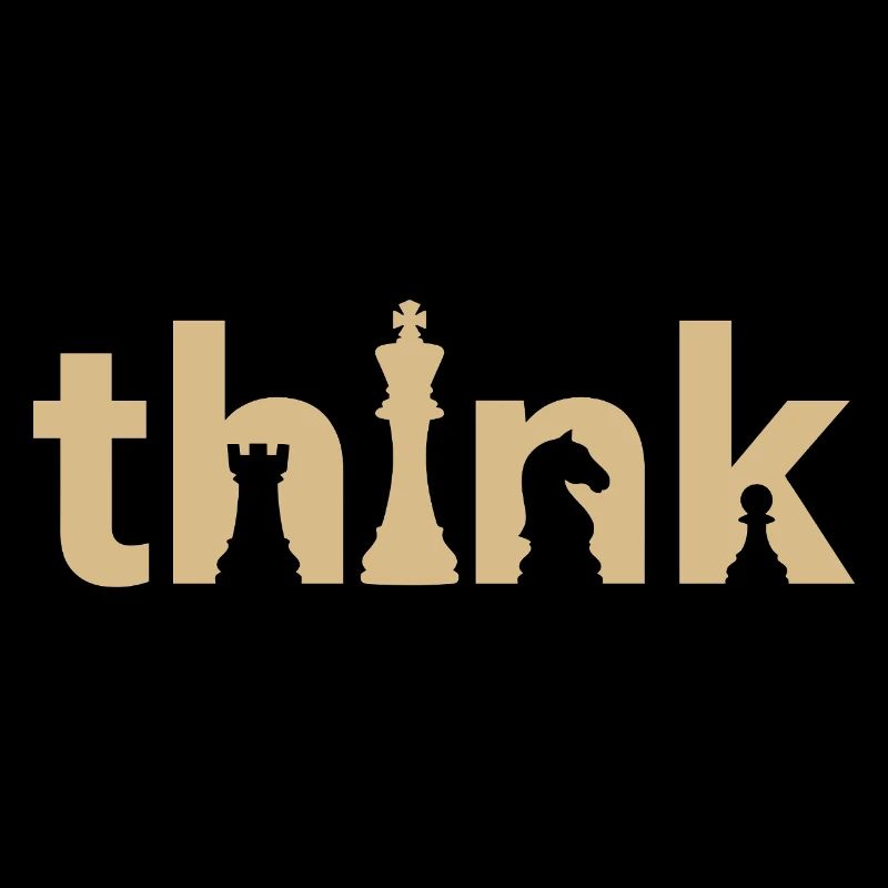 Think Chess Design – Minimal Strategy Shirt