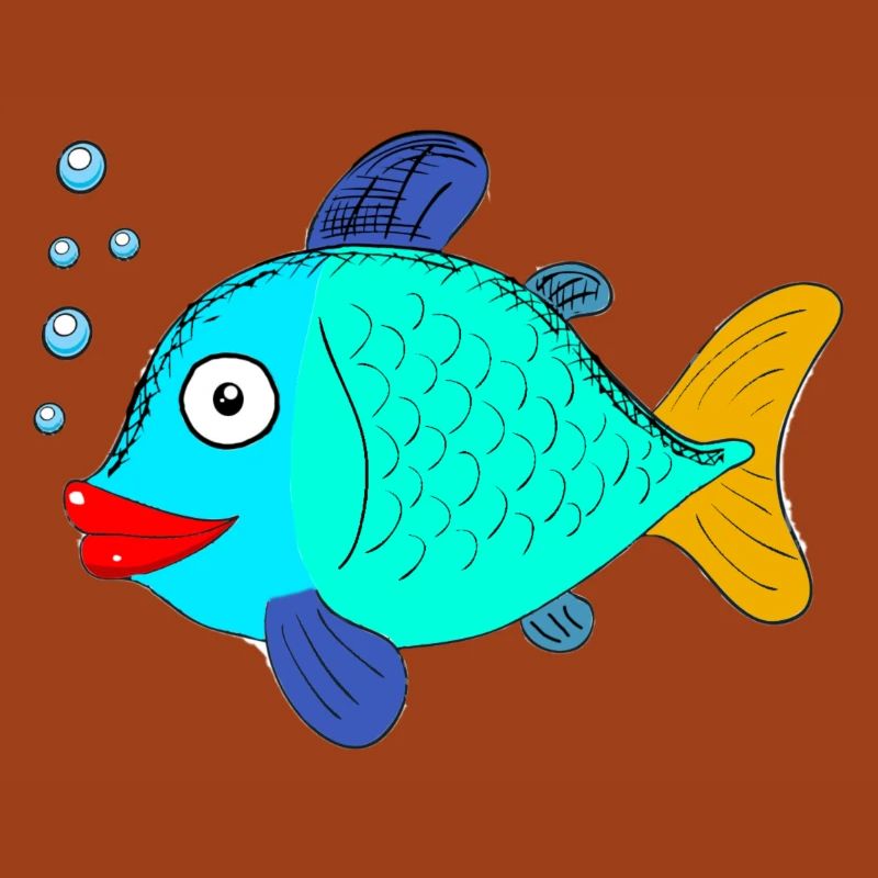 fish with blubber bubbles
