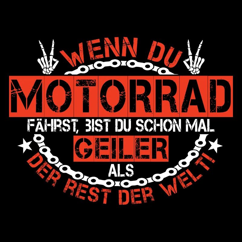 Motorrad Biker Geil lustig Spruch