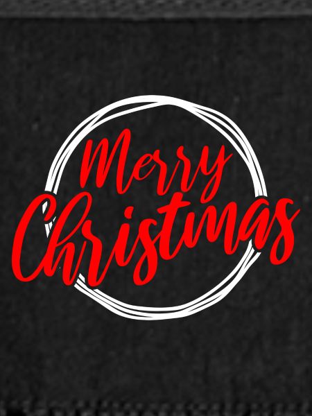 Frohe Weihnachten Script Circle