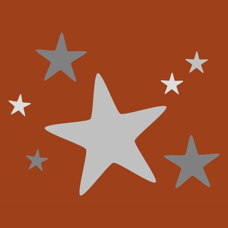 Groupe d’étoiles multicolore