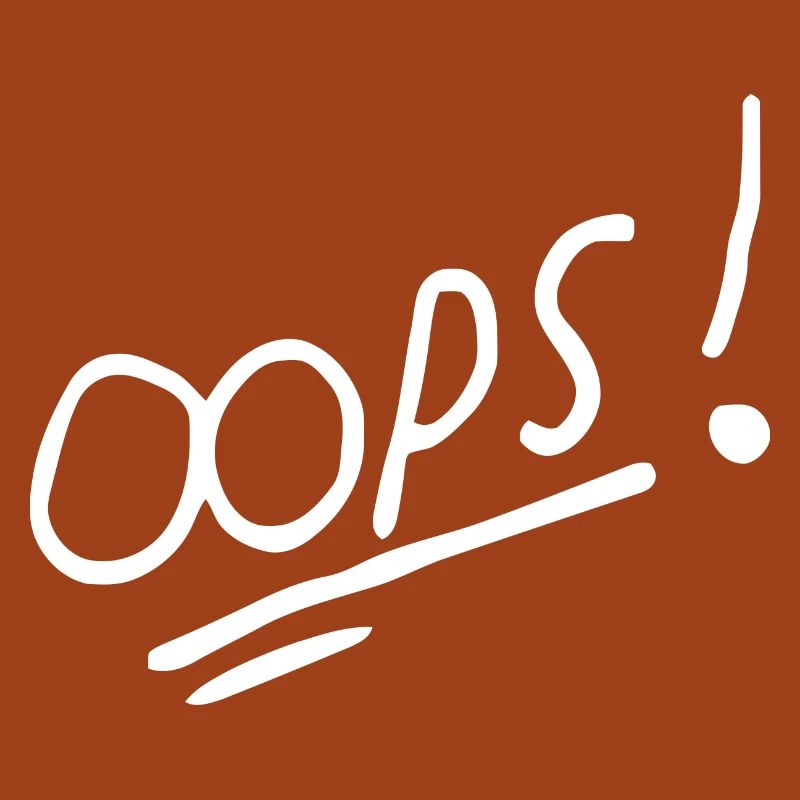Vibrant Oops Handwritten Text Design