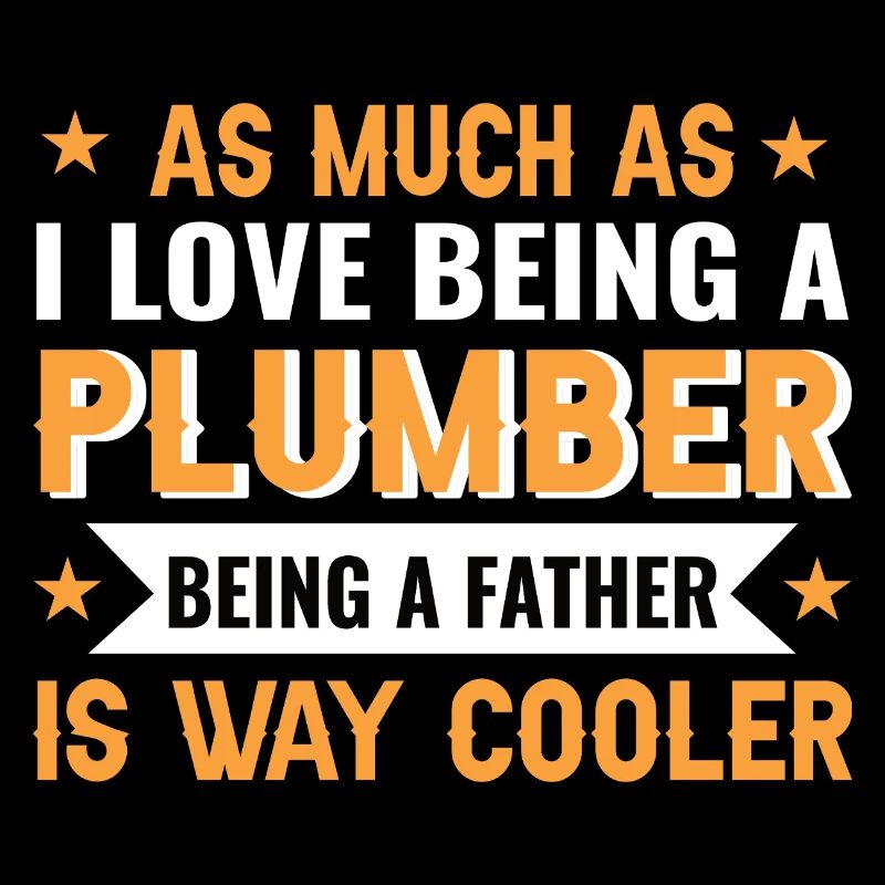 Humorvolles Papa-Plumber Design