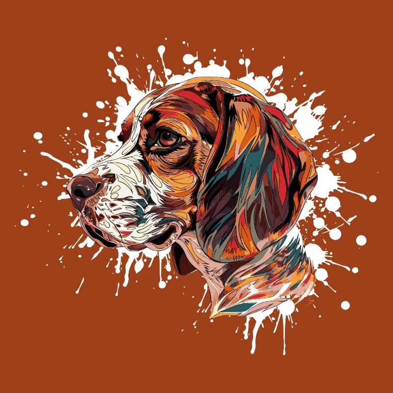 Explosion de couleurs Beagle
