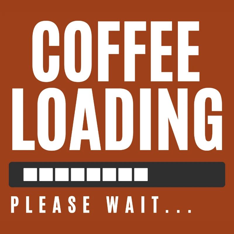 Kaffee wird geladen Bitte warten
