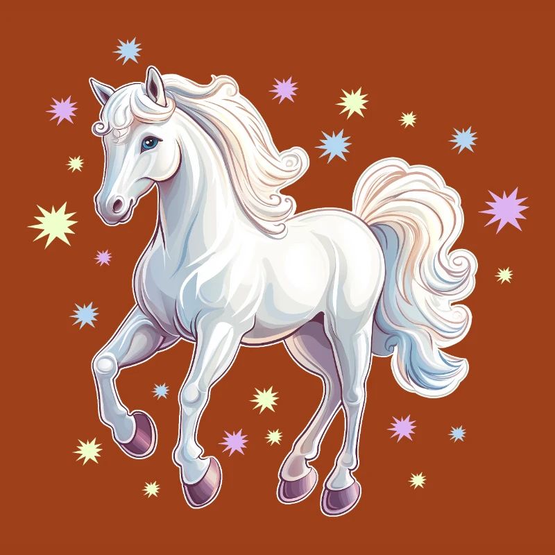 Pferd mit Sternen