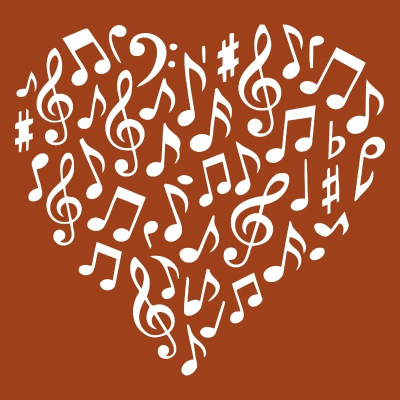 Musical Heart Pattern for Creative Souls