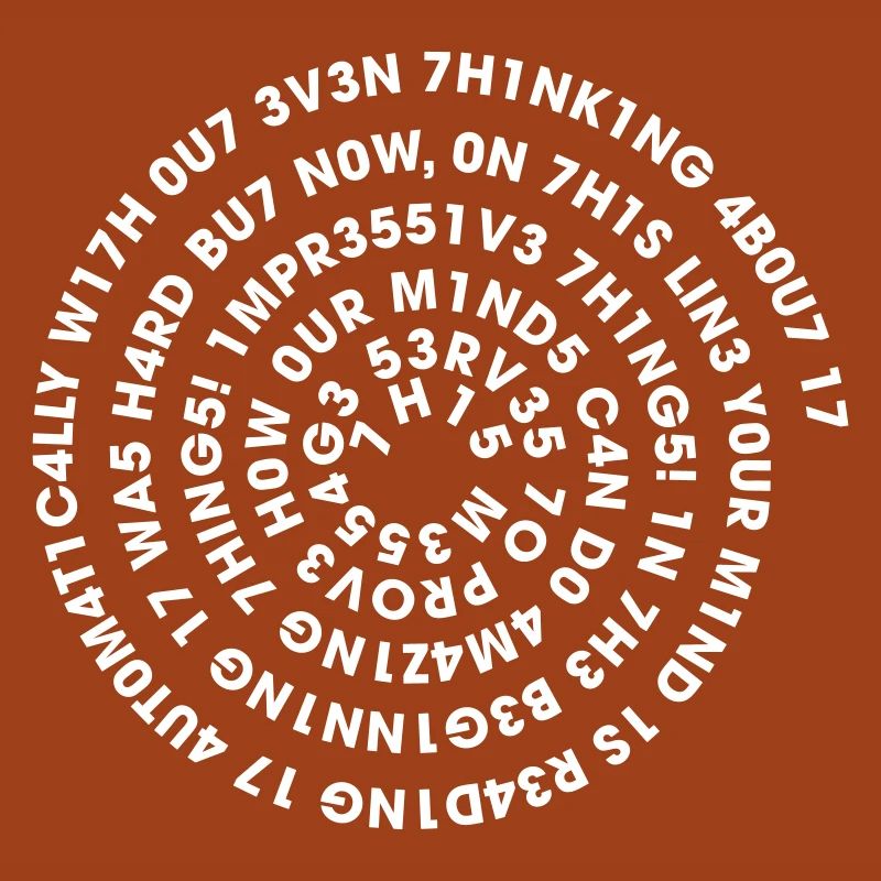 Leetspeak Spirale – Nerd Code 1337 Geek Design